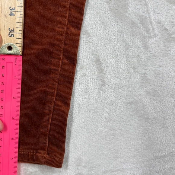 NWT Talbots Stretch Corduroy High Waist Straight Rust Brown Pants Size 10 - Picture 8 of 14